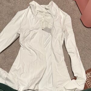 Lululemon Athletica Cream Zip-Up Jacket